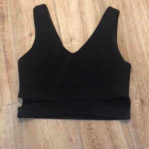 XS crop top black.